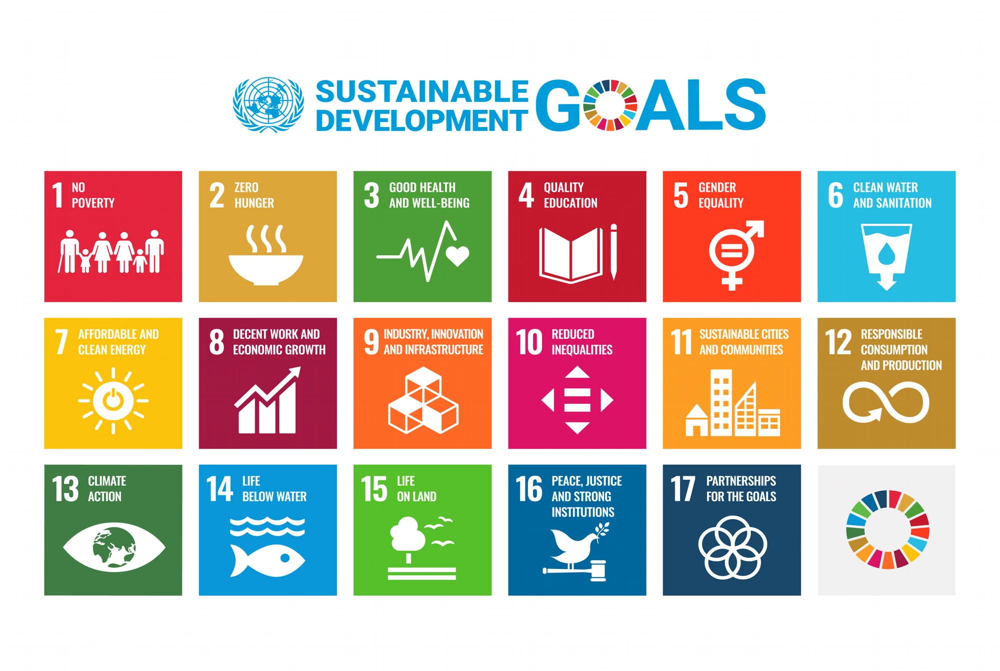 The 17 UN Sustainable Development Goals